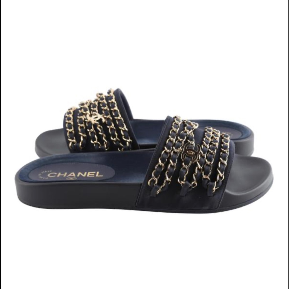 Chanel slides Tropiconic- AUTHENTIC
